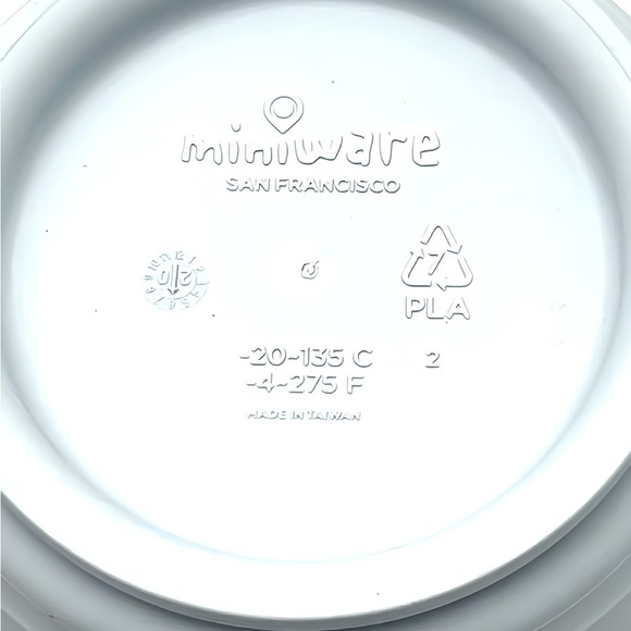 Miniware Baby Toddler Cereal Bowl Set of 2 Detachable Suction - Eco Friendly - Picture 4 of 7